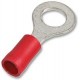 Insulated Red 25 Amp 3.7 mm Ring Crimp Terminal 